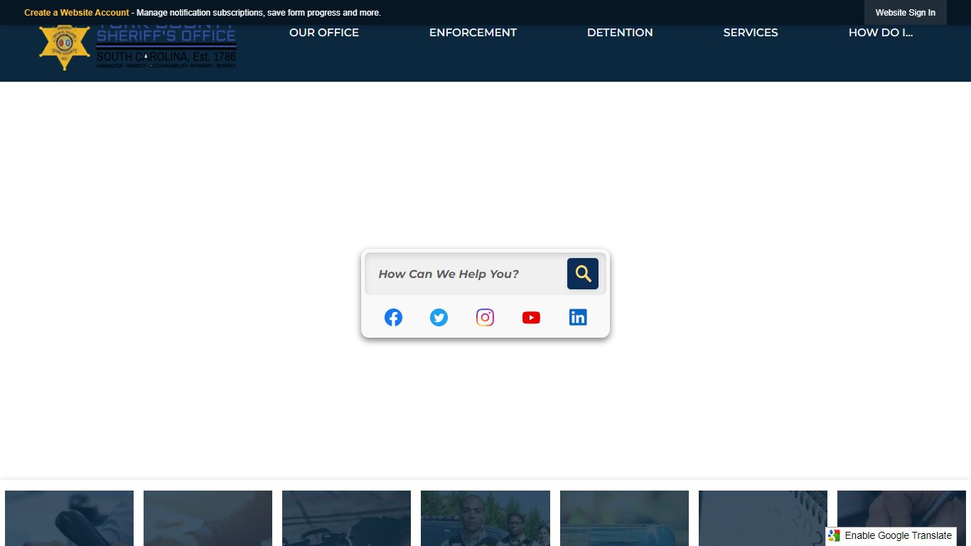 York County Sheriffs, SC | Official Website