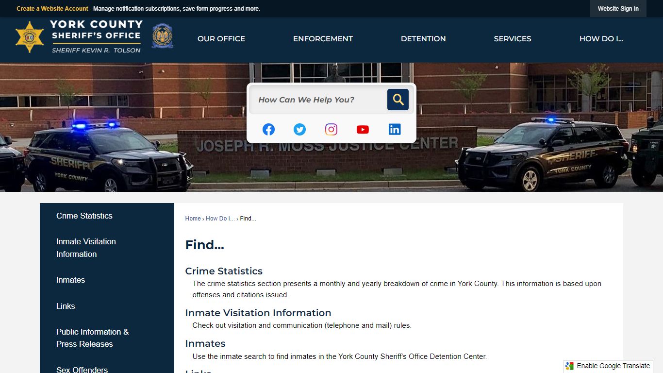 Find... | York County Sheriffs, SC